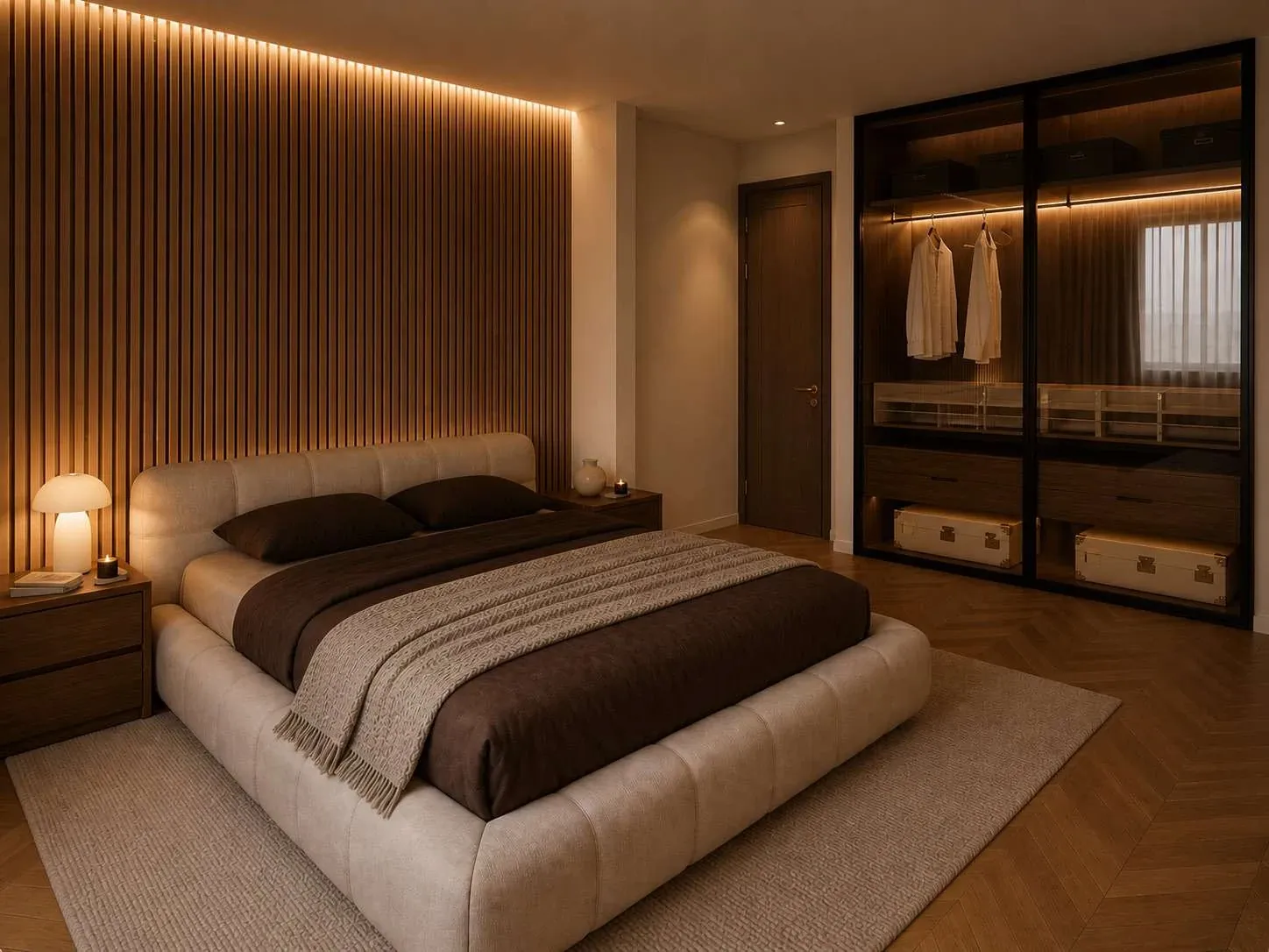Chambre d'adolescent, vue 2 - aménagement intérieur à Saint-Étienne-du-Rouvray
